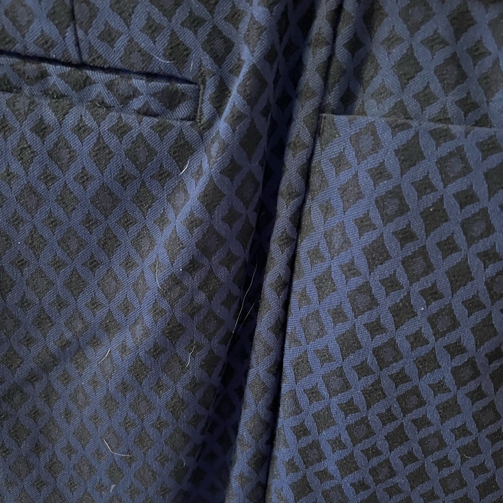 Black and blue dress pants